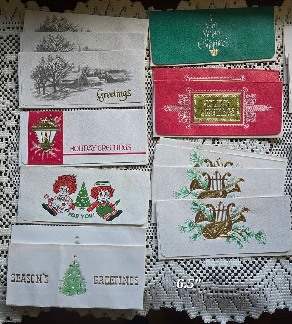 Vintage Christmas Money Gifting Envelopes